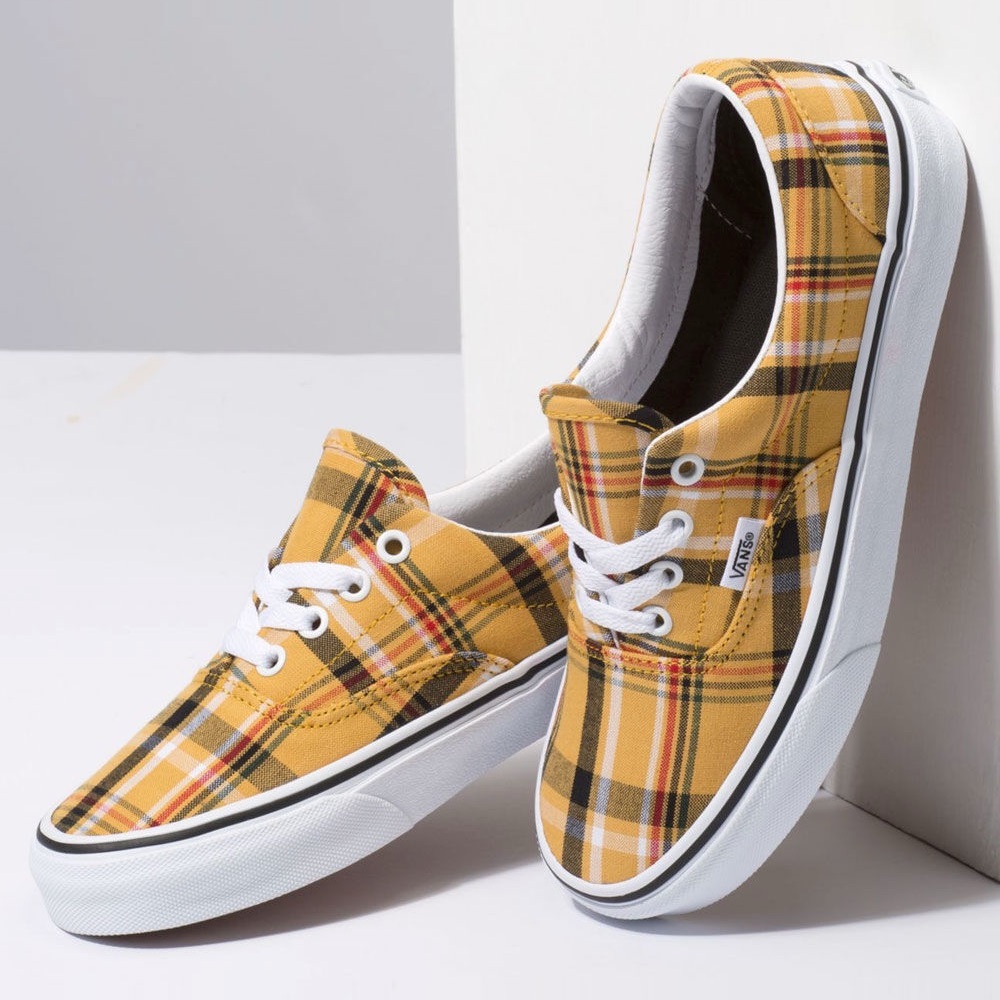 Vans Era Yellow Plaid Sneakers - Pre Owned 💛